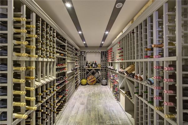 Interior, Recessed Lighting, Wine Storage, Wood Texture Flooring