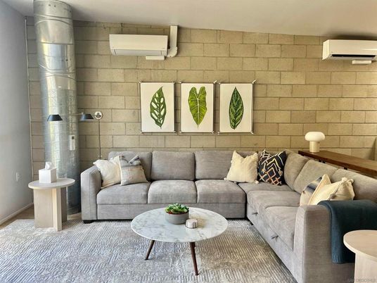 Interior, Living room, Stone Walls