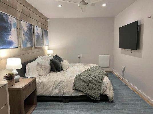 Bedroom, Interior, Recessed Lighting
