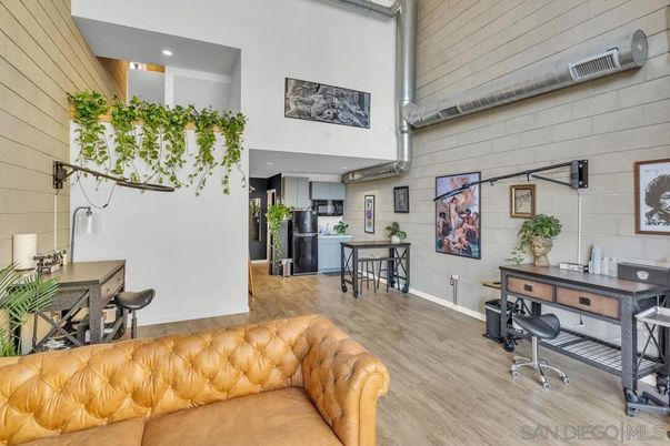 Home Office, Interior, Kitchen, Recessed Lighting, Wood Texture Flooring