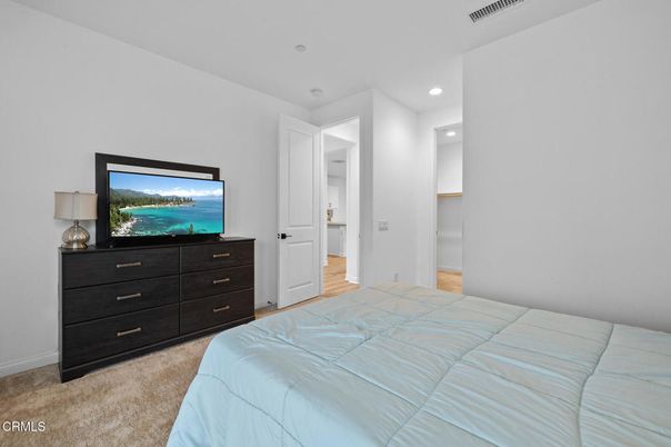Bedroom, Interior, Recessed Lighting