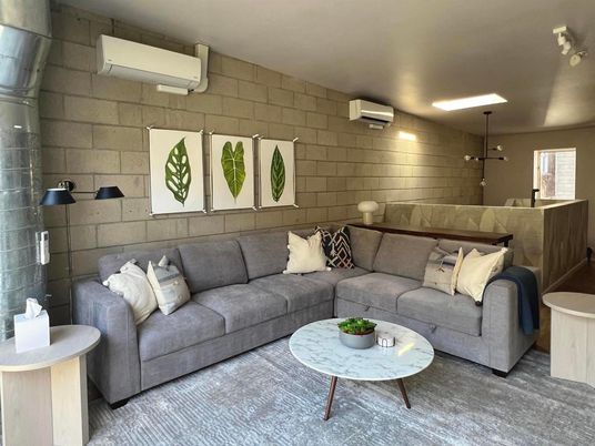 Interior, Living room, Stone Walls