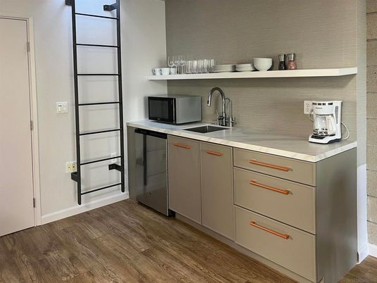 Interior, Kitchen, Wood Texture Flooring