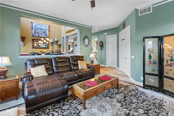 Interior, Living room, Recessed Lighting