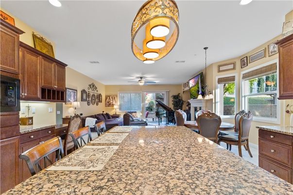 Dining room, Interior, Living room, Piano, Recessed Lighting