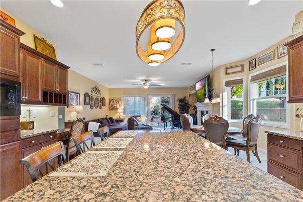 Dining room, Interior, Living room, Piano, Recessed Lighting