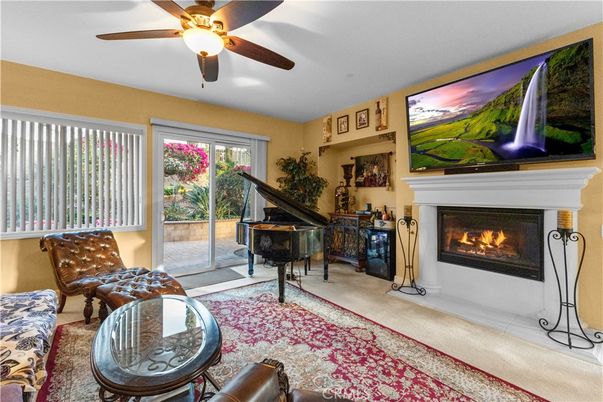 Fireplace, Interior, Piano