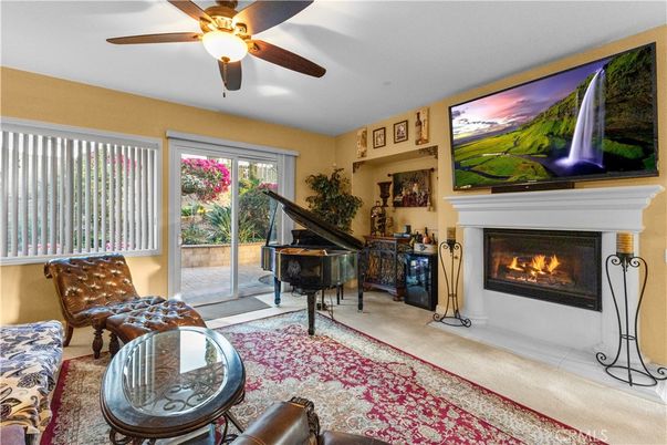 Fireplace, Interior, Piano