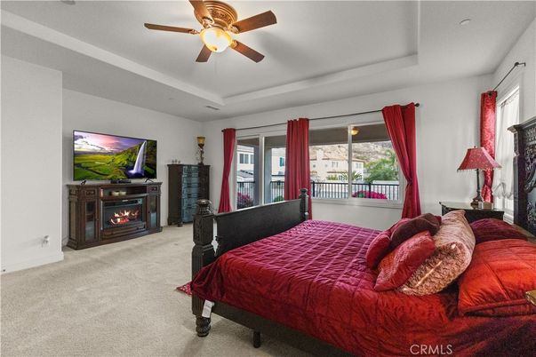 Bedroom, Fireplace, Interior