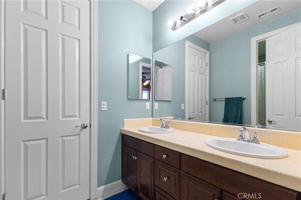 Bathroom, Dual Sink Vanities, Interior, Tile Countertops