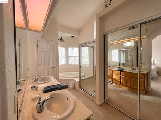 Bathroom, Dual Sink Vanities, Glass Shower, Interior