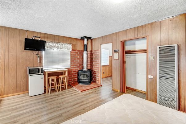 Fireplace, Interior, Stone Walls, Wood Texture Flooring, Wooden Walls