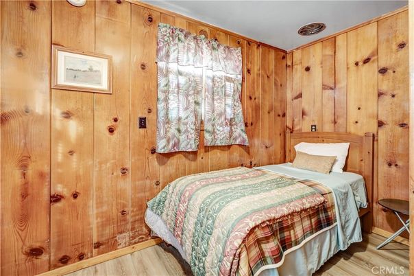 Bedroom, Interior, Wood Texture Flooring, Wooden Walls