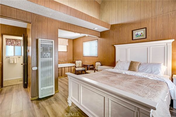 Bedroom, Interior, Wood Texture Flooring, Wooden Walls