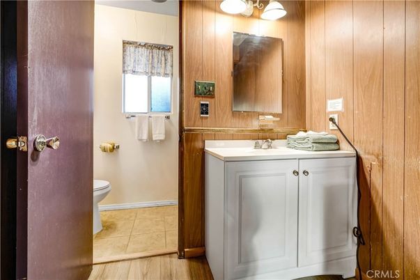 Bathroom, Interior, Wood Texture Flooring, Wooden Walls
