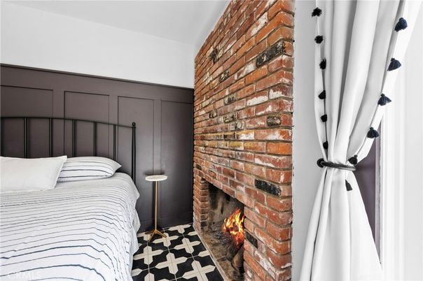 Bedroom, Fireplace, Interior, Stone Walls