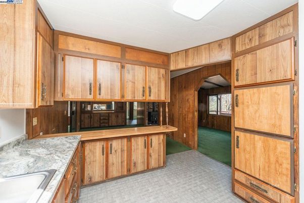 Interior, Kitchen, Wooden Walls