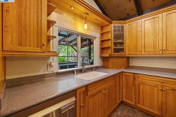 Interior, Kitchen, Recessed Lighting, Wooden Ceilings