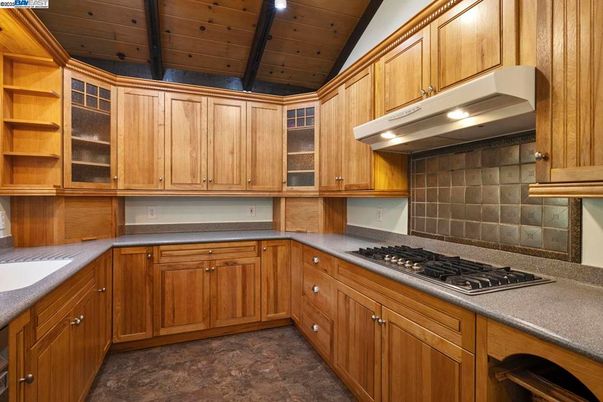 Interior, Kitchen, Recessed Lighting, Wooden Ceilings