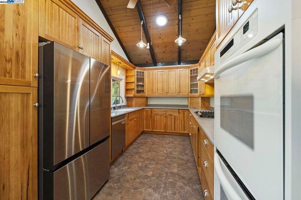 Interior, Kitchen, Stainless Steel Appliances, Wooden Ceilings