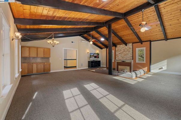 Fireplace, Interior, Living room, Stone Walls, Wooden Beams, Wooden Ceilings