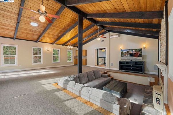 Interior, Living room, Wooden Beams, Wooden Ceilings