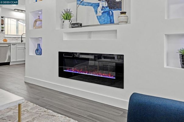 Fireplace, Interior, Wood Texture Flooring