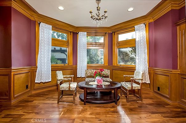 Chandelier, Interior, Recessed Lighting, Wood Texture Flooring