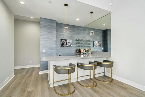 Interior, Pendant Lights, Recessed Lighting, Wood Texture Flooring