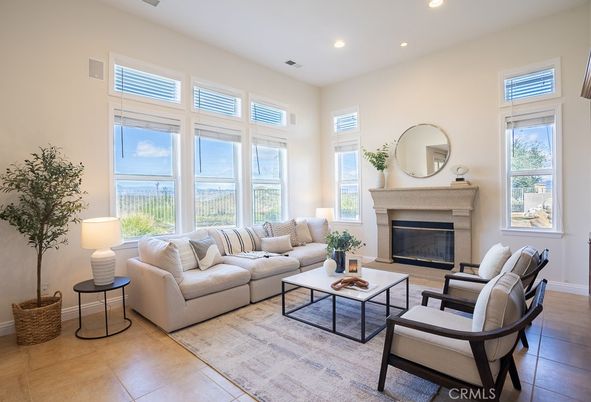 Fireplace, Interior, Living room, Recessed Lighting