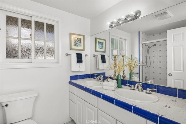 Bathroom, Dual Sink Vanities, Interior, Tile Countertops