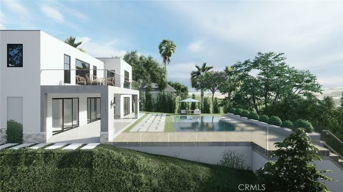 Backyard, Exterior, Facade, Pool, Modern