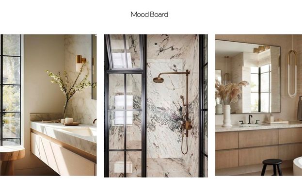 Bathroom, Glass Shower, Interior, Marble Walls