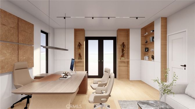 Home Office, Interior, Wood Texture Flooring
