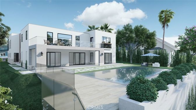 Exterior, Facade, Pool, Modern