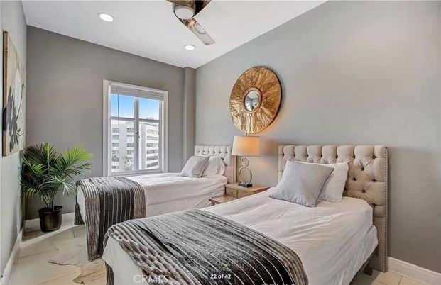 Bedroom, Interior, Recessed Lighting