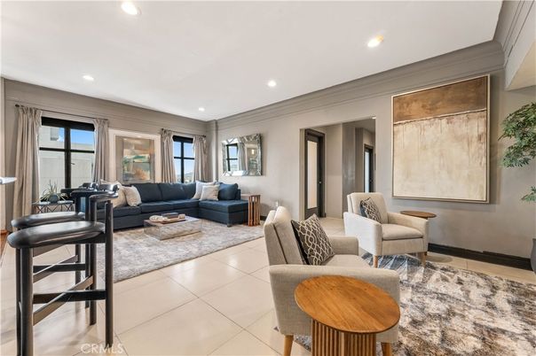 Interior, Living room, Recessed Lighting
