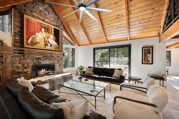 Fireplace, Interior, Living room, Stone Walls, Wooden Beams, Wooden Ceilings