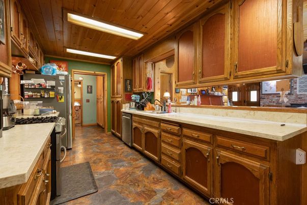 Interior, Kitchen, Wooden Ceilings, Wood Texture Flooring