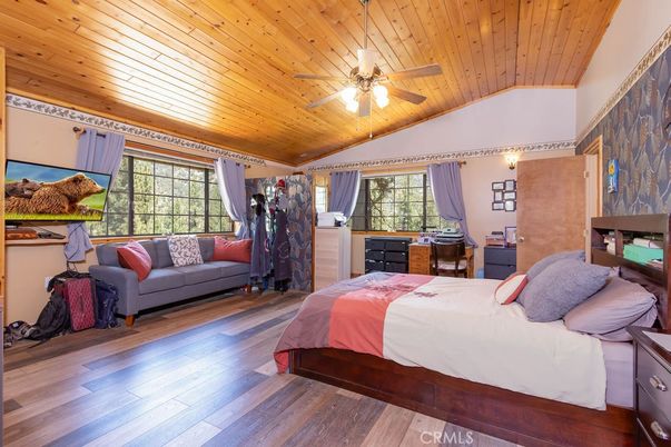 Bedroom, Interior, Wooden Ceilings, Wood Texture Flooring