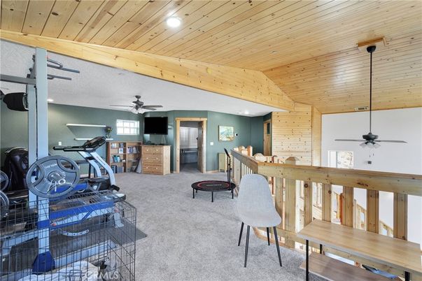 Fitness Equipment, Interior, Recessed Lighting, Wooden Beams, Wooden Ceilings