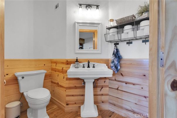 Bathroom, Interior, Wood Texture Flooring, Wooden Walls