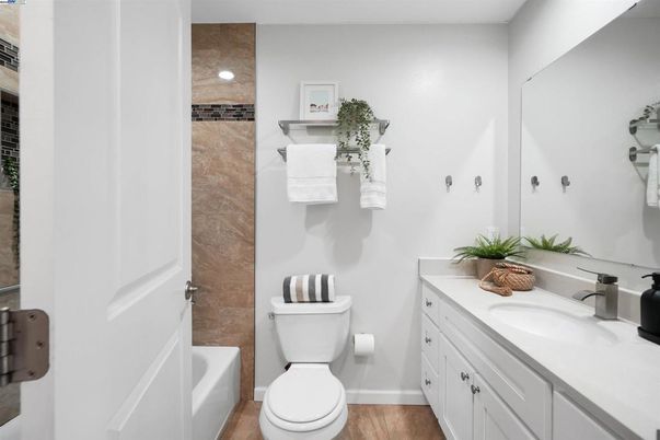 Bathroom, Interior, Wood Texture Flooring