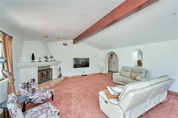 Fireplace, Interior, Living room, Wooden Beams