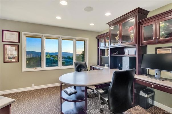 Home Office, Interior, Recessed Lighting