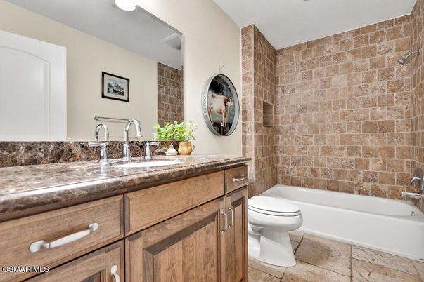 Bathroom, Dual Sink Vanities, Interior, Stone Walls
