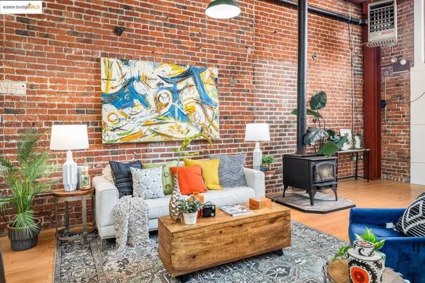 Interior, Living room, Stone Walls, Wood Texture Flooring