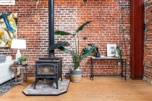 Fireplace, Interior, Stone Walls, Wood Texture Flooring