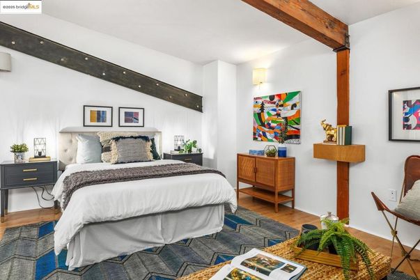 Bedroom, Interior, Wooden Beams, Wood Texture Flooring