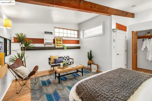 Bedroom, Interior, Wooden Beams, Wood Texture Flooring
